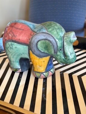 South African Ceramic Elephant Figurine